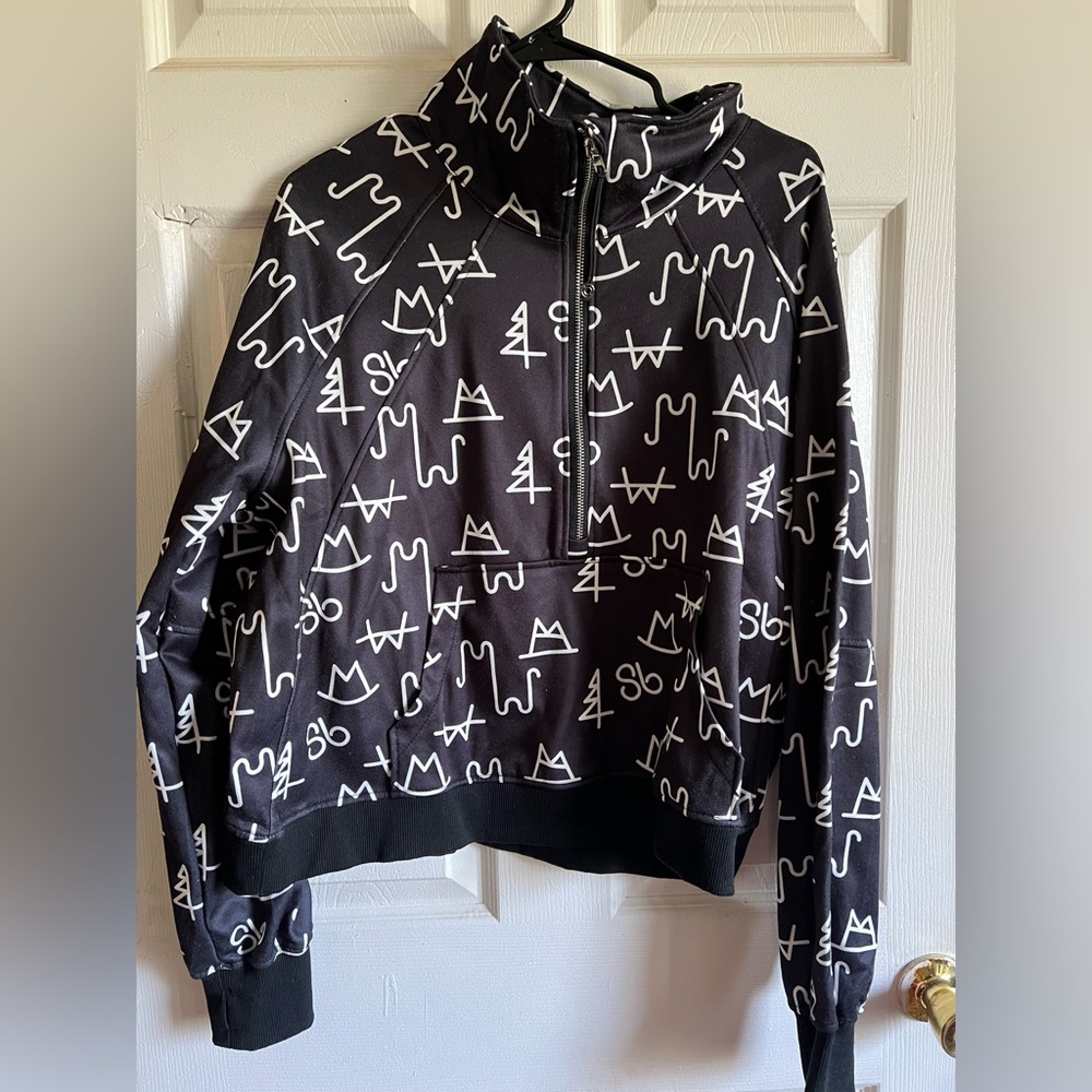 Western Branded Half-Zip Sweatshirt
